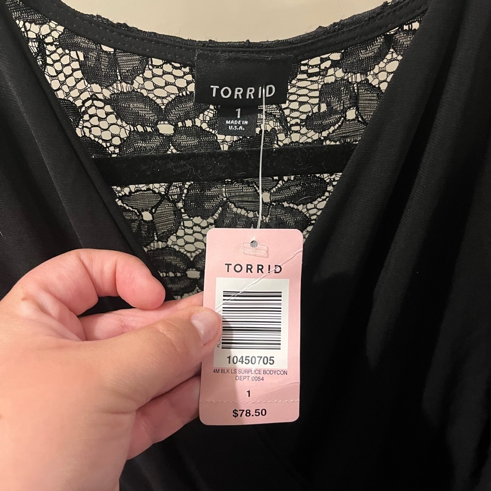 Bodycon long sleeve dress.